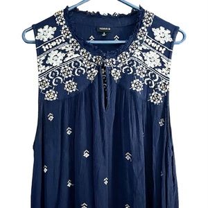 Torrid Sleeveless Tunic Size 2 (2X) Navy